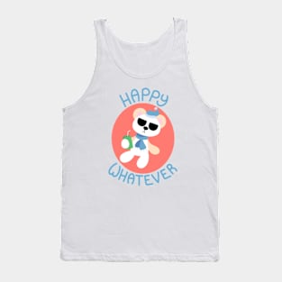 Happy Whatever Polar Bear With Juice Box Tank Top